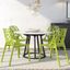 4 LeisureMod Cornelia Solid Green Dining Chairs