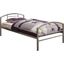 Baines Silver Twin Panel Bed