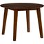 Simplicity Caramel Extendable Round Drop-Leaf Dining Table