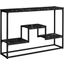 48 Inch Black Marble Black Metal Console