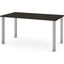 Bestar 30" X 60" Table With Square Metal Legs In Deep Grey