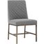 5west Leighland Dark Grey Fabric Dining Chair Set of 2