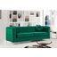 Meridian Isabelle Velvet Sofa in Green 612Green-S