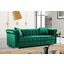 Meridian Kayla Velvet Sofa in Green