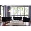 Meridian Margo Velvet 2-Piece Living Room Set in Black