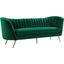 Meridian Margo Velvet Sofa in Green