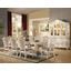 Chantelle Marble and Pearl White Dining Room Set