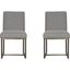 Modern Cooper Gray Side Chair Set of 2