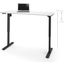60" White Electric Height Adjustable Table