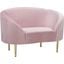 Ritz Pink Velvet Chair