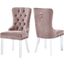 Meridian Furniture Miley Velvet Dining Chair in Pink 746Pink-C Set of 2