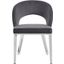 Roberto Grey Velvet Dining Chair 764Grey-C