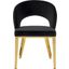 Roberto Black Velvet Dining Chair 765Black-C