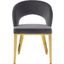 Roberto Grey Velvet Dining Chair 765Grey-C
