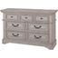 American Woodcrafters Stonebrook Double Dresser in Antique Gray 7820 260