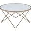Valora Champagne and Frosted Glass Coffee Table