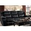 Bastrop Black Double Reclining Sofa