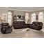 Bastrop Brown Leather Reclining Living Room Set