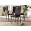 Baxton Studio Armand Modern And Contemporary Brown Faux Leather Upholstered Dining Chair (Set Of 4)