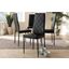 Baxton Studio Blaise Modern And Contemporary Black Faux Leather Upholstered Dining Chair (Set Of 4)