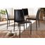 Baxton Studio Pascha Modern And Contemporary Black Faux Leather Upholstered Dining Chair (Set Of 4)
