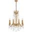 Rosalia 24" French Gold 8 Light Chandelier With Clear Royal Cut Crystal Trim