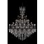 Rosalia 54" Dark Bronze 45 Light Chandelier With Clear Royal Cut Crystal Trim