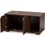 Baxton Studio Jasper Modern and Contemporary Walnut Brown Finished 2-Door Wood Cat Litter Box Cover House