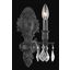 Monarch 5" Dark Bronze 1 Light Wall Sconce With Clear Royal Cut Crystal Trim