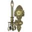 Monarch 5" French Gold 1 Light Wall Sconce With Golden Teak Royal Cut Crystal Trim