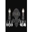 Monarch 10" Dark Bronze 2 Light Wall Sconce With Clear Royal Cut Crystal Trim
