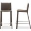Baxton Studio Crawford Modern And Contemporary Taupe Leather Upholstered Counter Height Stool (Set Of 2)