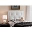 Baxton Studio Kirchem Modern And Contemporary White Faux Leather Upholstered Twin Size Headboard