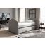 Baxton Studio Alessia Modern And Contemporary Grey Fabric Upholstered Daybed With Guest Trundle Bed