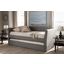 Baxton Studio Camino Modern And Contemporary Grey Fabric Upholstered Daybed With Guest Trundle Bed