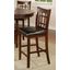2 Crown Mark Hartwell Brown Counter Height Chairs