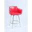 Dusty Club Counter Height Stool w/ Memory Swivel (Red)