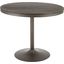 Dakota Dining Table in Antique Metal and Espresso Wood-Pressed Grain Bamboo