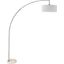 Furniture of America Jess Brushed Steel Arch Lamp
