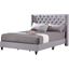 G1904 Light Gray Upholstered Bed (Full)