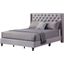 G1912 Gray Upholstered Bed (Full)