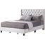 G1918 White Upholstered Bed (Full)