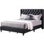 G1919 Black Upholstered Bed (Full)