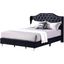 G1934 Black Upholstered Bed (Full)