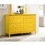 Glory Furniture Hammond Dresser, Yellow