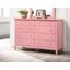 Glory Furniture Hammond Dresser, Pink