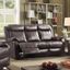 G760 Double Reclining Sofa (Dark Brown)