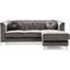 Pompano Sofa Sectional (Dark Gray)