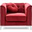 Glory Furniture Pompano Chair, Burgundy
