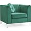 Glory Furniture Delray Velvet Arm Chair Green